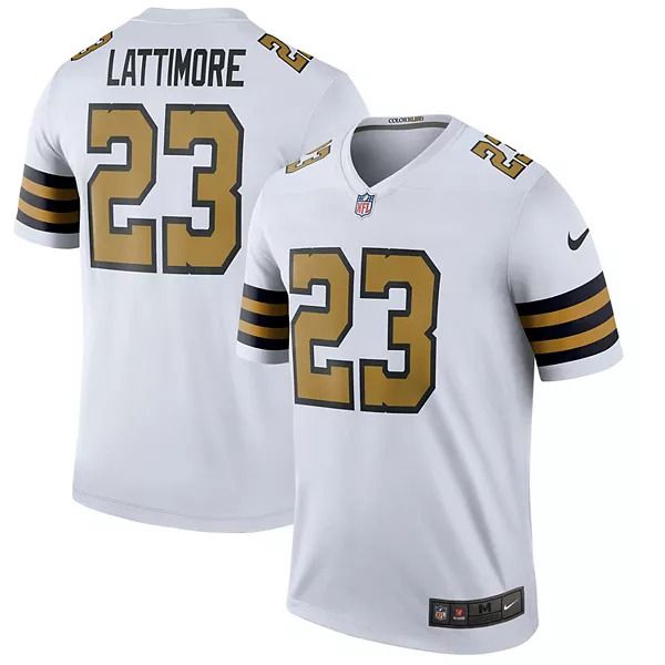 Men New Orleans Saints #23 Marshon Lattimore Nike White Color Rush Legend NFL Jersey